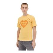 Human Made Bomull Logo Print Crewneck T-shirt Yellow, Herr