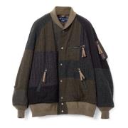 Comme des Garçons Patchwork Ull Bomberjacka Multicolor, Herr