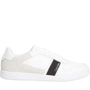 Calvin Klein Vita Lädersneakers White, Herr