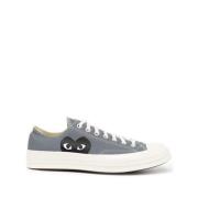 Comme des Garçons Play Hjärtmotiv Canvas Sneakers Grå Gray, Dam