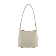 Pourchet Paris Beige Nano Axelväska Beige, Dam