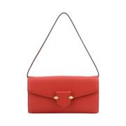 Pourchet Paris Livlig Röd Clutch med Lås Red, Dam