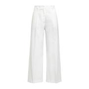 Maliparmi Vida Poplin Stretch Byxor White, Dam