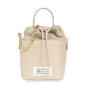 Maison Margiela ‘Texturerad’ axelväska Beige, Dam