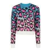 MC2 Saint Barth Crop Crewneck Sweater Multicolor, Dam