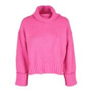 Akep Turtlenecks Pink, Dam