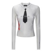 Ottolinger Puma Slim Longsleeve T-Shirt White, Dam