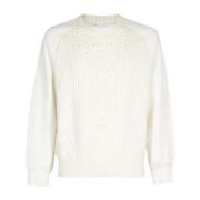 Neil Barrett Round-neck Knitwear White, Herr