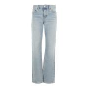 Re/Done Enkel Straight Jeans Blue, Dam