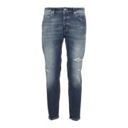 Dondup Stiliga Brighton Jeans för Kvinnor Blue, Herr