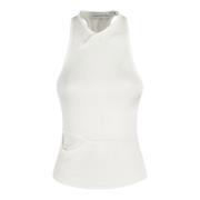 Christopher Esber Stilren Fusion Frame Tanktop White, Dam