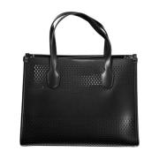 Guess Svart Polyeten Handväska med Avtagbar Pochette Black, Dam