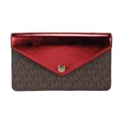 Michael Kors Stilig Flap Clutch Crossbody Väska med Kortplatser Multic...