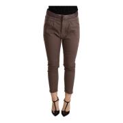 Cycle Brun Cropped Skinny Byxor Brown, Dam