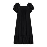 Co'Couture Sunrisecc Smockfrontdress Svart Klänning Black, Dam