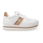 Alviero Martini 1a Classe Geo Beige Sneakers 1832 Stiligt Modell White...