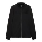 Rick Owens Svart Windbreaker Tröja med Logodetaljer Black, Herr