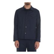 Hindustrie Lättvikts Overshirt med knappstängning Blue, Herr