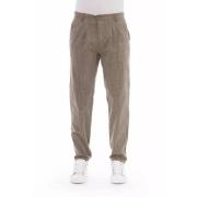 Baldinini Beige Bomullsjeansbyxa Beige, Herr