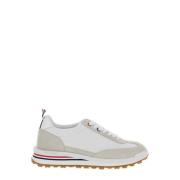 Thom Browne Vita Tech Runner Sneakers Nylon Sula White, Dam