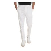 Boss Klassiska chinos med logodetalj White, Herr