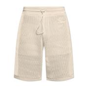 Burberry Bomullsshorts med logotyp Beige, Herr