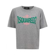 Dsquared2 Grå Mélange T-shirt Gray, Dam