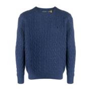 Ralph Lauren Rustic Navy Heather Pullover Blue, Herr