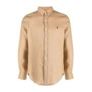 Ralph Lauren Vintage Khaki Skjorta Beige, Herr