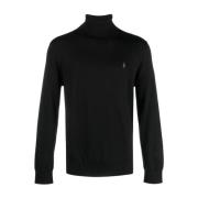 Ralph Lauren Svart Polo Pullover Tröja Black, Herr