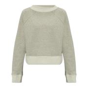 Victoria Beckham Sweatshirt med logotyp Gray, Dam