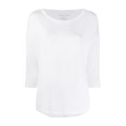 Majestic Filatures Vit Sweatshirt Dammode Ss24 White, Dam