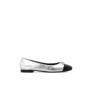 Tory Burch ‘Cap-Toe’ läder balettlägenheter Gray, Dam