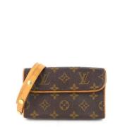 Louis Vuitton Vintage Pre-owned Canvas kuvertvskor Brown, Dam