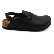 Birkenstock Stiliga Lädermules för Komfort Black, Herr