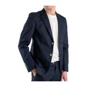 Gianni Lupo Blå Blazer Kostym Set Blue, Herr