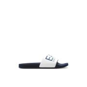 Emporio Armani EA7 Gummiflip-flops White, Herr