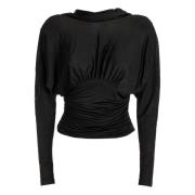 Saint Laurent T-shirt med normal passform Black, Dam