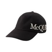 Alexander McQueen Svart Bomull Baseballkeps Black, Herr