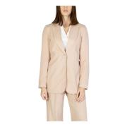 VERO MODA Rosa Enfärgad Blazer Knäppning Pink, Dam