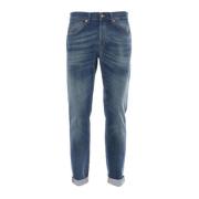 Dondup Slim Fit George Tvättade Jeans Blue, Herr