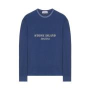 Stone Island Långärmad Casual T-shirt Blue, Herr