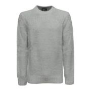 A.p.c. Blå Alpacka Crewneck Tröja Blue, Herr