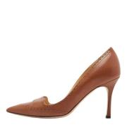 Manolo Blahnik Pre-owned Pre-owned Laeder klackskor Brown, Dam