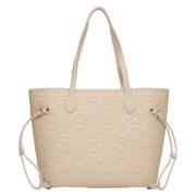 Estro Kvinnors Beige Läder Shopper Väska Er00115046 Beige, Dam