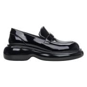 Estro Kvinnors Svarta Lackläder Loafers Er00114179 Black, Dam