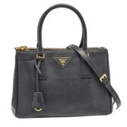 Prada Vintage Pre-owned Laeder totevskor Black, Dam