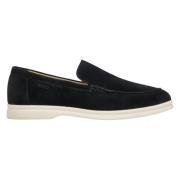 Estro Kvinnors Svarta Äkta Velour Loafers Er00113447 Black, Dam