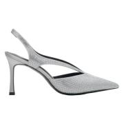 Estro Kvinnors Silver Slide Sandaler med Rhinestones Er00114305 Gray, ...