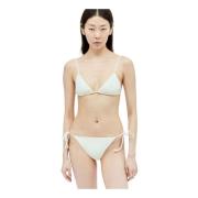 Lido V-ringad Bikini Set White, Dam